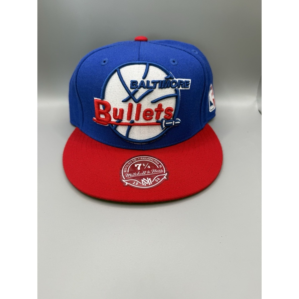 Baltimore Bullets Mitchell & Ness Hardwood Classics 7 1/4 Fitted Hat Wizards NBA